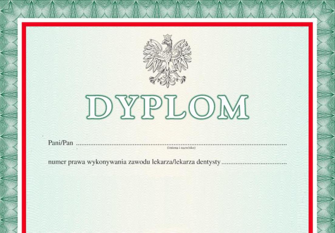  Dyplomy uniwersytetów, świadectwa idealne repliki