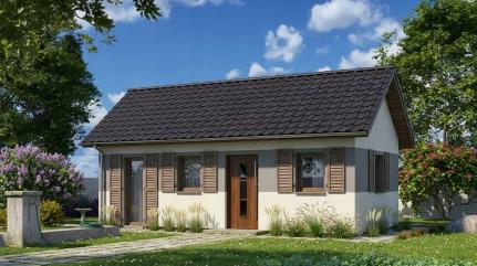 Drewniany Domek 4,8×7,2 m – Letniskowy Całoroczny