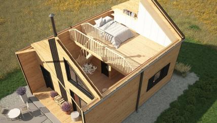 Drewniany Domek 5×8 m Całoroczny – Wytrzymała Kons