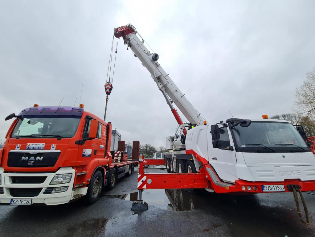 Dźwig 100t Żuraw samojezdny 100 ton Krosno Sanok