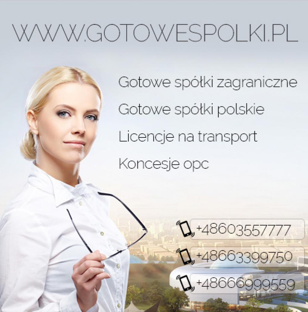 GOTOWA SPÓŁKA Z LICENCJĄ NA TRANSPORT MIĘDZYNARODO