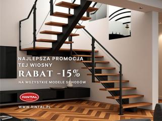 Kwietniowa promocja na schody na wymiar