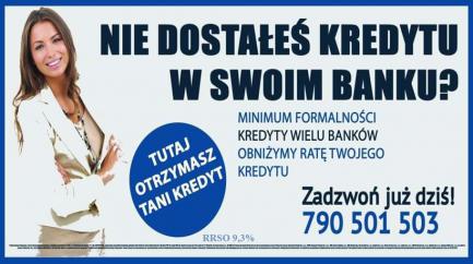 Nie dostałeś kredytu w swoim Banku ?  