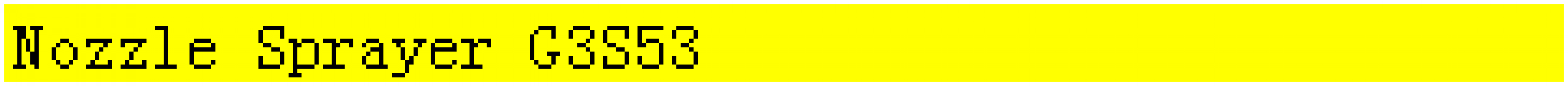 Nozzle Sprayer G3S53  Nozzle Sprayer L410PRH