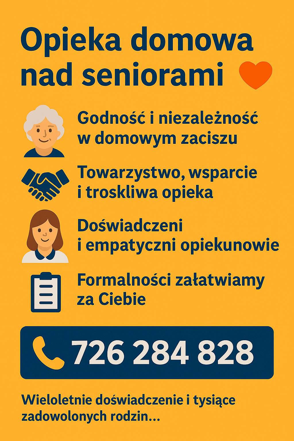 Opieka domowa nad seniorami Krosno całodobowo 