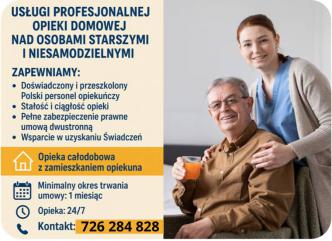 Opieka Seniora 24h w domu - Zamów Opiekunkę Krosno
