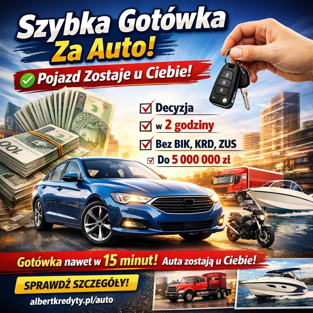 Pożyczka pod zastaw auta – szybka decyzja, minimum