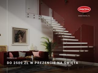 Schody Rintal promocja grudniowa do 2500 zł 