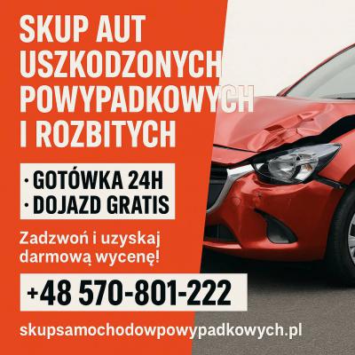 Skup aut powypadkowych Krosno /Podkarpackie 