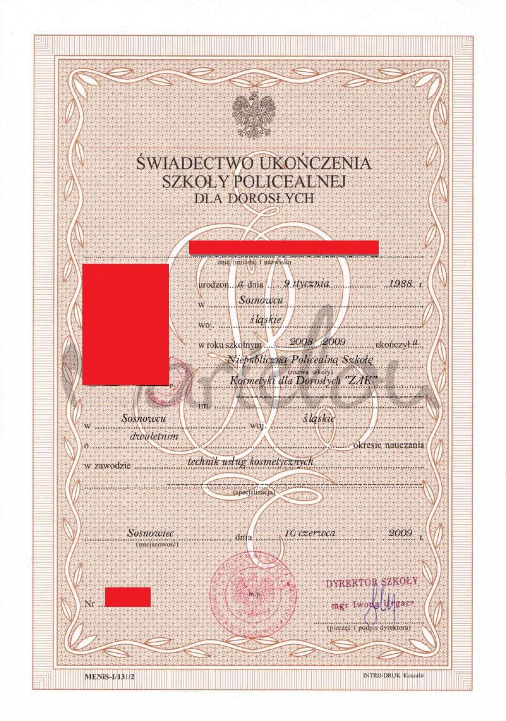 Sprzedam maturę z wpisem, dyplom licencjat