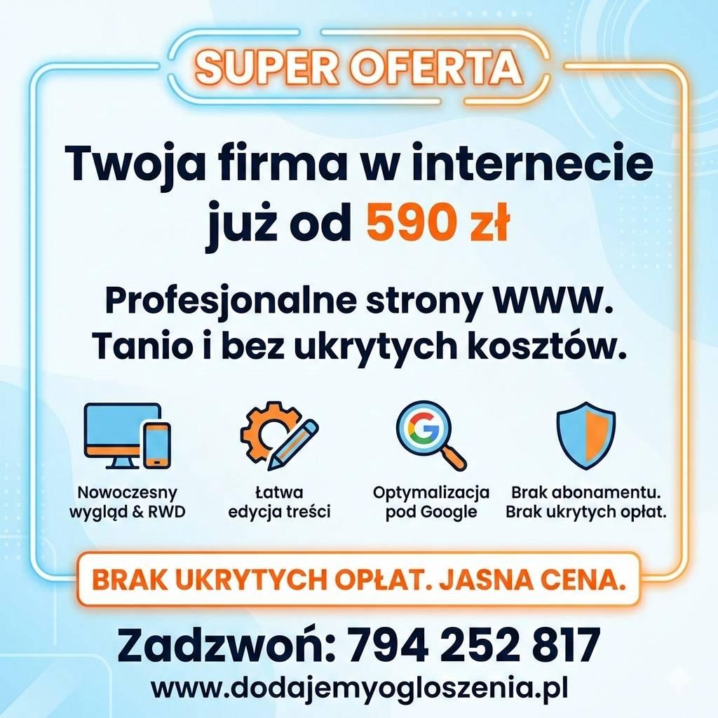 Strona internetowa już od 590 zł 