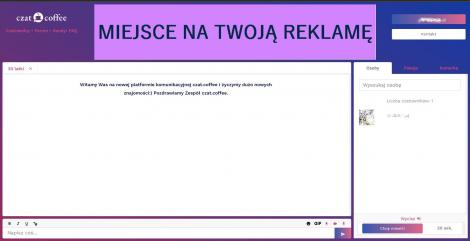 www.czat.coffee baner reklamowy reklama na stronie
