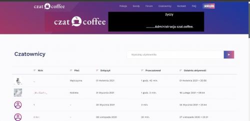 www.czat.coffee baner reklamowy reklama na stronie