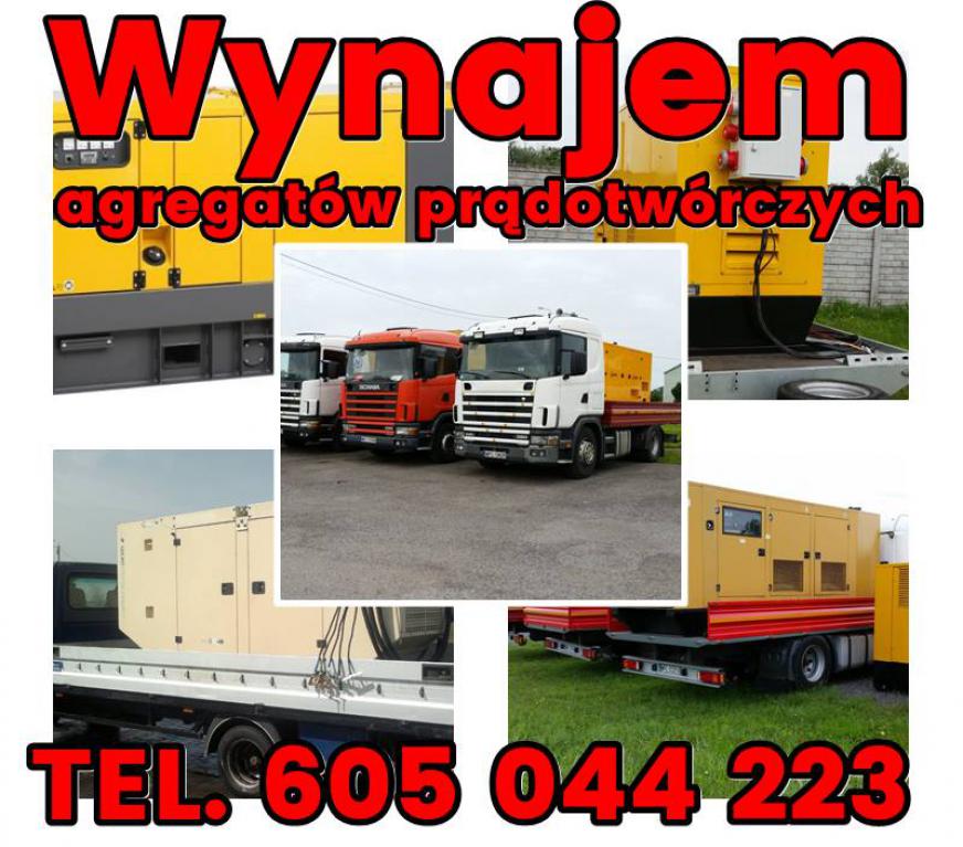 Wynajem, wypożyczalnia agregatów prądotwórczych  